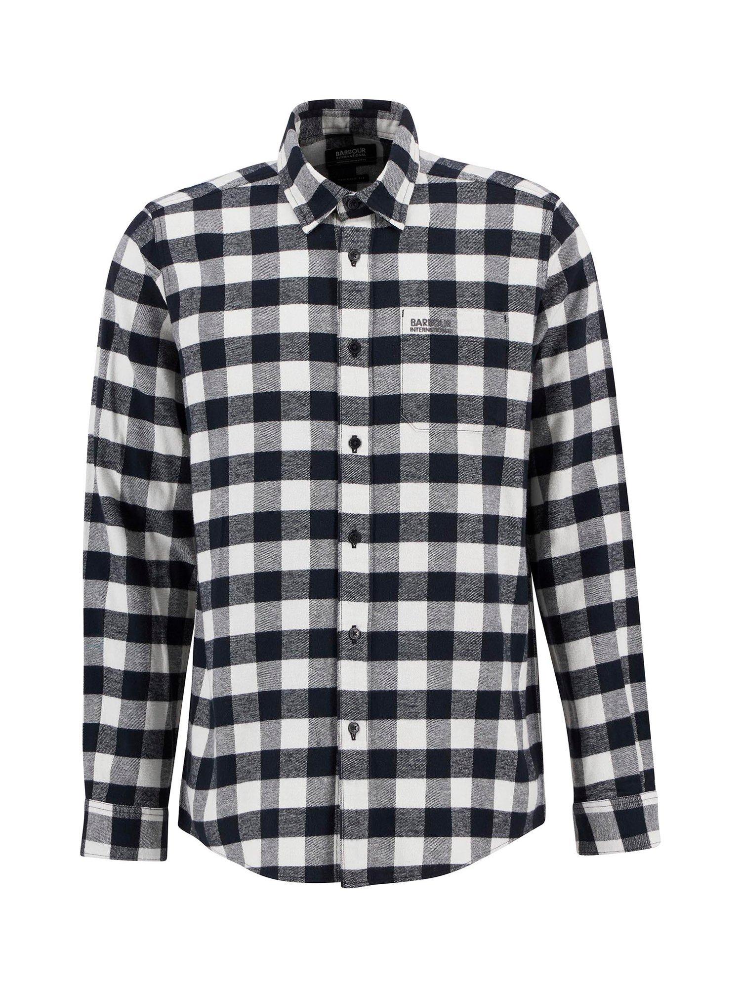 Product image 4 of 6, which shows Barbour International Blackstreak Check Cotton Shirt, Black, S