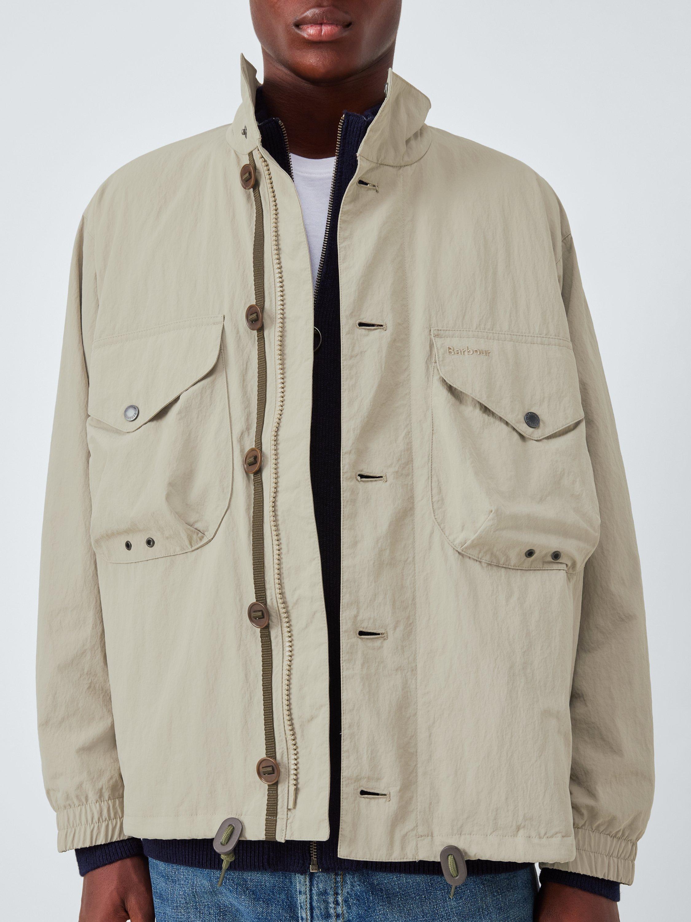 Product image 6 of 6, which shows Barbour Tomorrow's Archive Jig Showerproof Jacket, Concrete, L