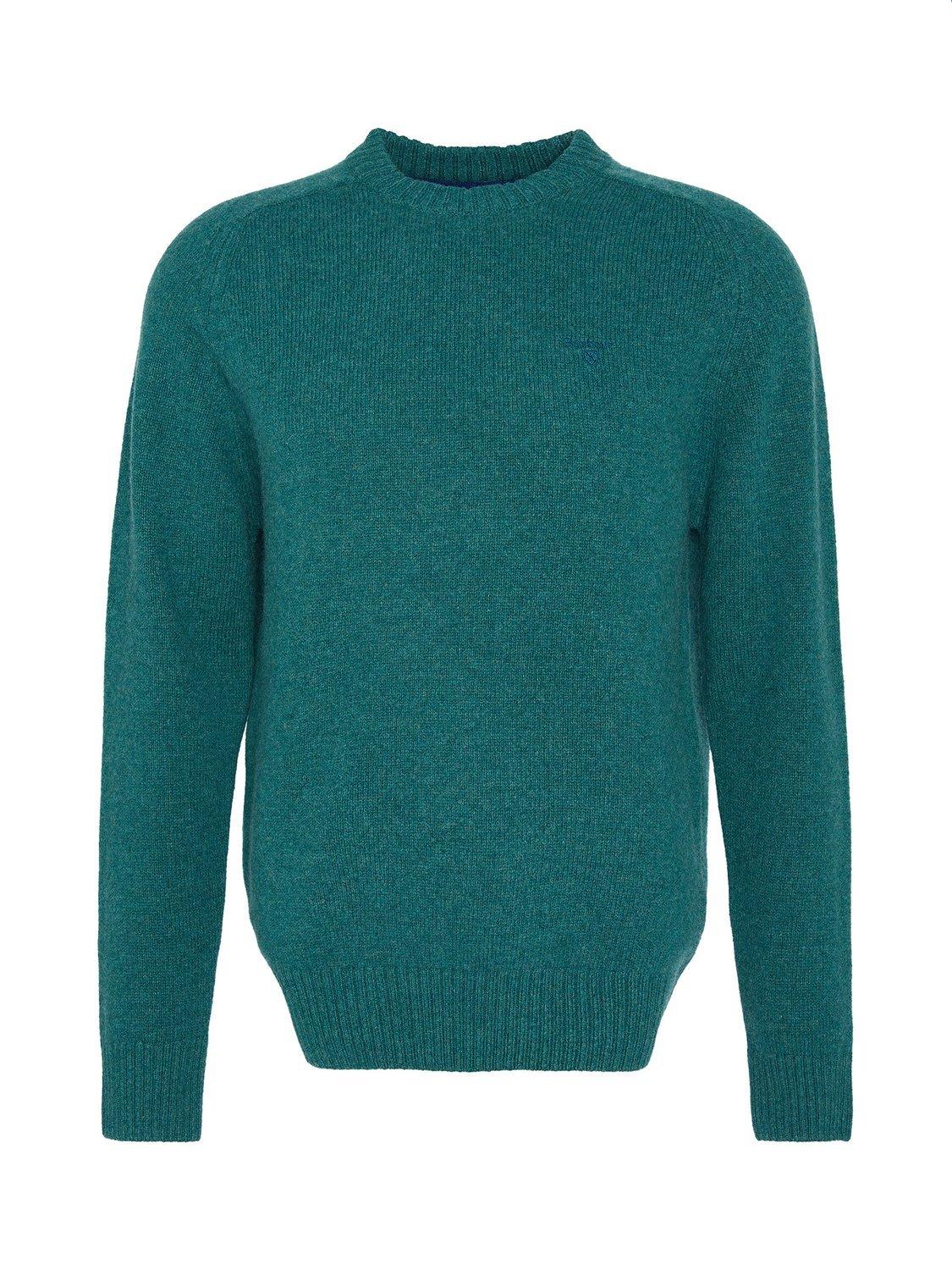 Product image 6 of 7, which shows Barbour Grangetown Crew Neck Wool Jumper, Green, M