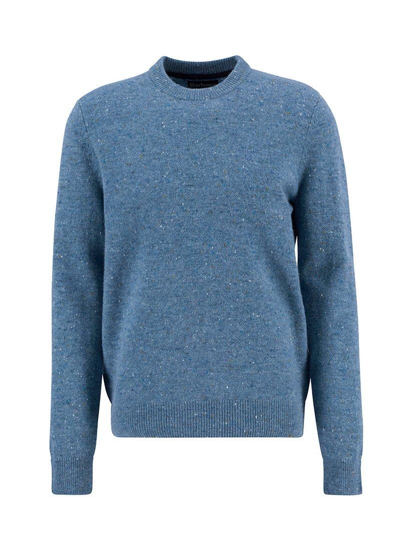 Product image 1 of 1, which shows Barbour Tainsbury Crew Neck Wool Jumper, Bluestone, L