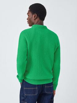 Barbour Tomorrow's Archive Conrad Wool Cable Knit Jumper, Green Bee - view 2, Green Bee