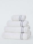 John Lewis Cotton Silk Towels, Silver