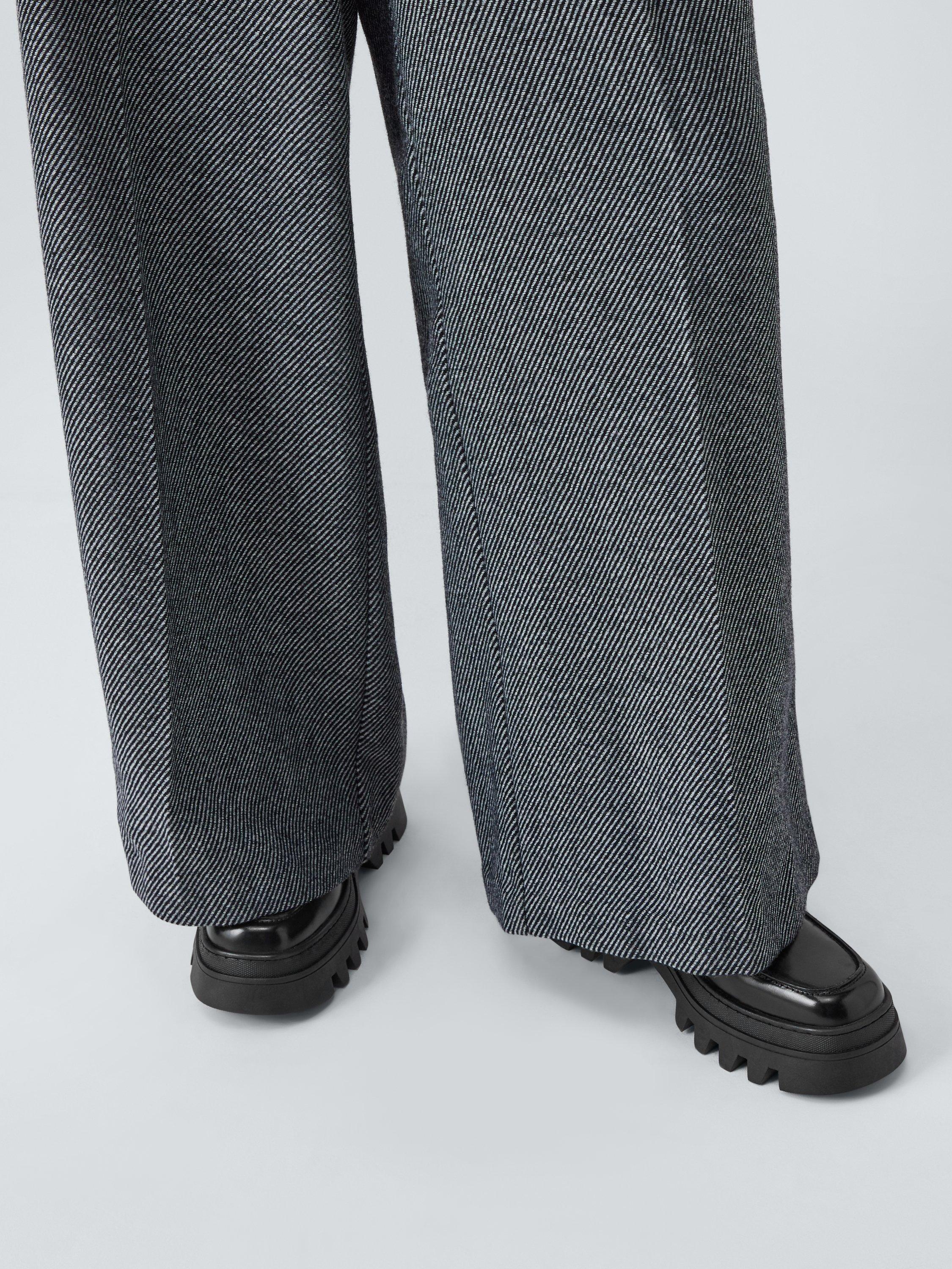 Product image 2 of 6, which shows John Lewis Gene Leather Chunky Cleated Loafers, Black, 8