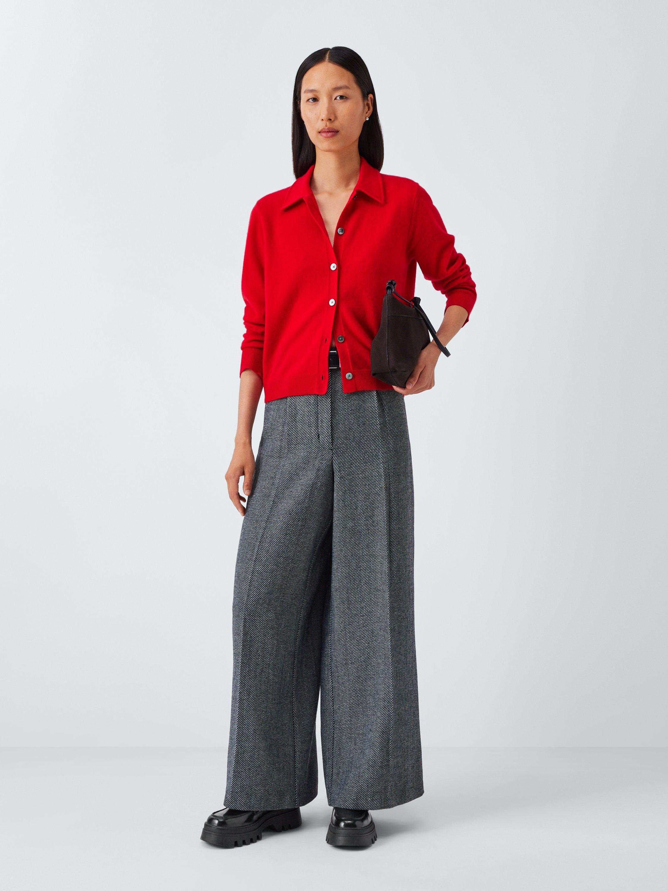 Product image 6 of 6, which shows John Lewis Gene Leather Chunky Cleated Loafers, Black, 8