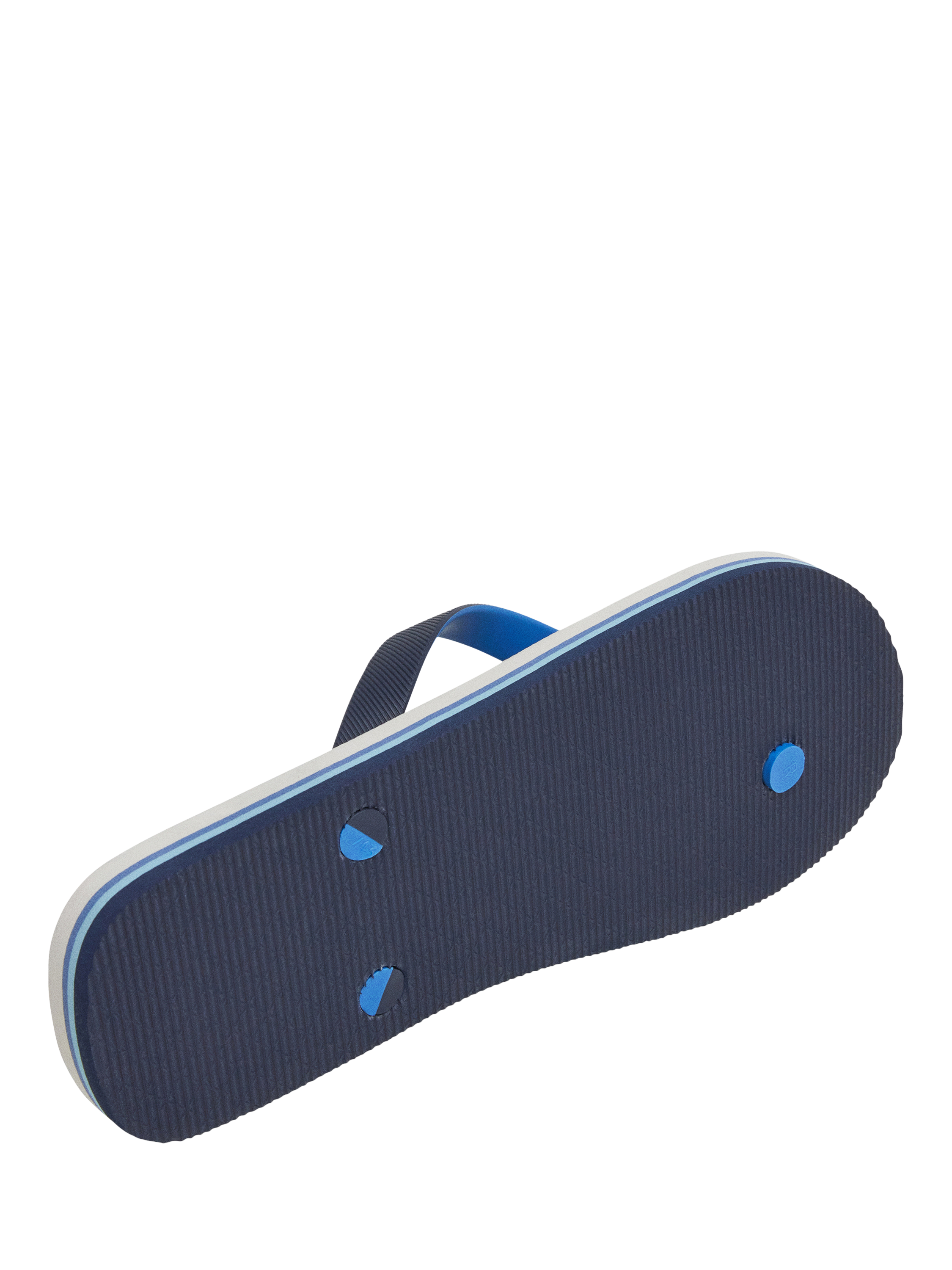 Product image 6 of 6, which shows Hackett London Logo Stripe Flip Flops, Navy, 6