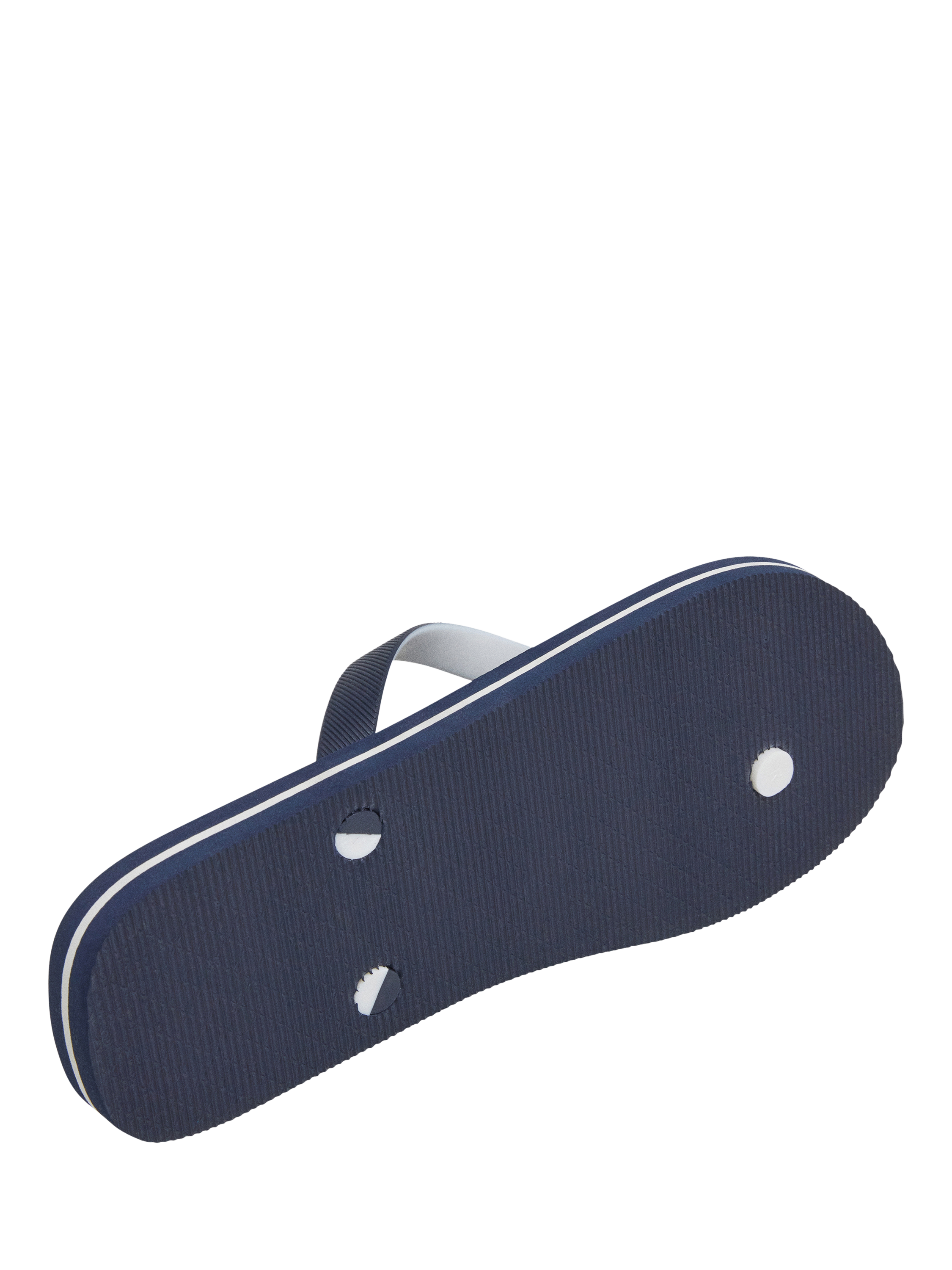 Product image 6 of 6, which shows Hackett London Logo Flip Flops, Navy, 11