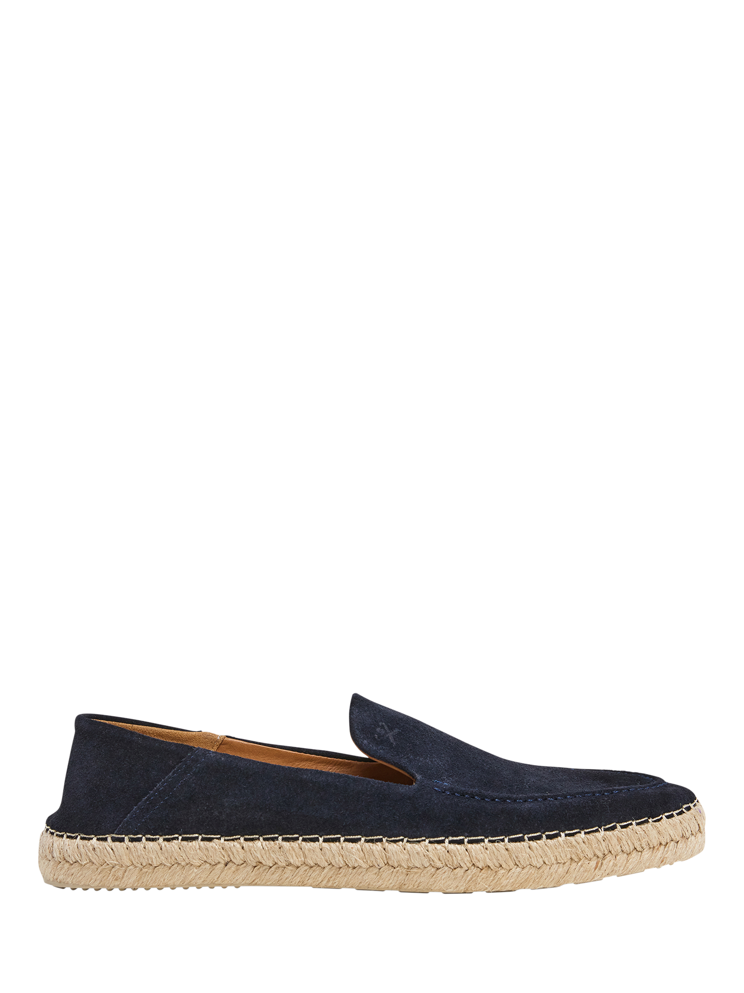 Product image 1 of 6, which shows Hackett London Suede Slip On Espadrille Shoes, Navy, 11