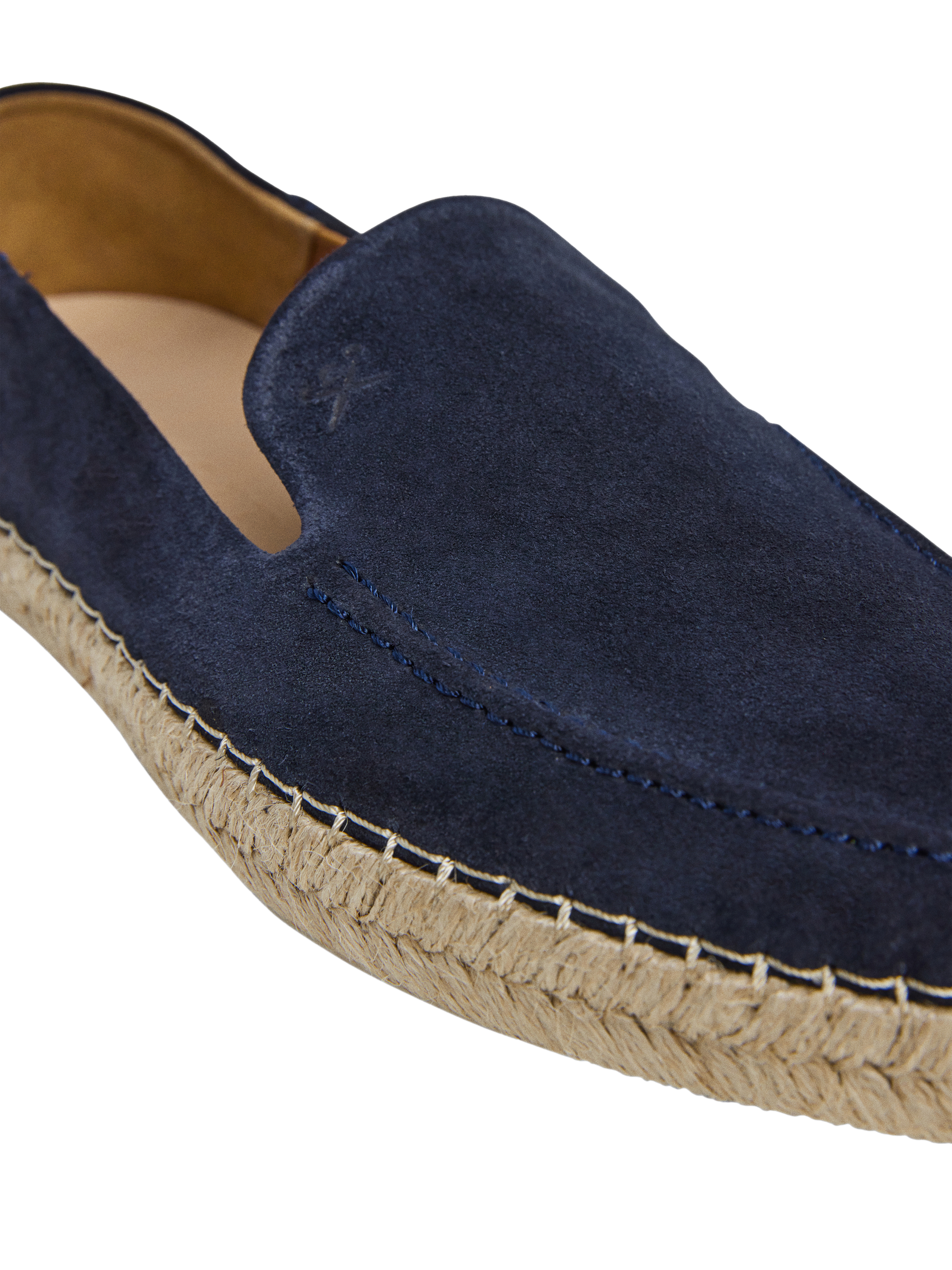 Product image 5 of 6, which shows Hackett London Suede Slip On Espadrille Shoes, Navy, 11