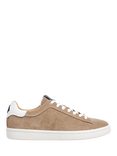 Hackett London Bond Soft Suede Trainers, Sand Beige