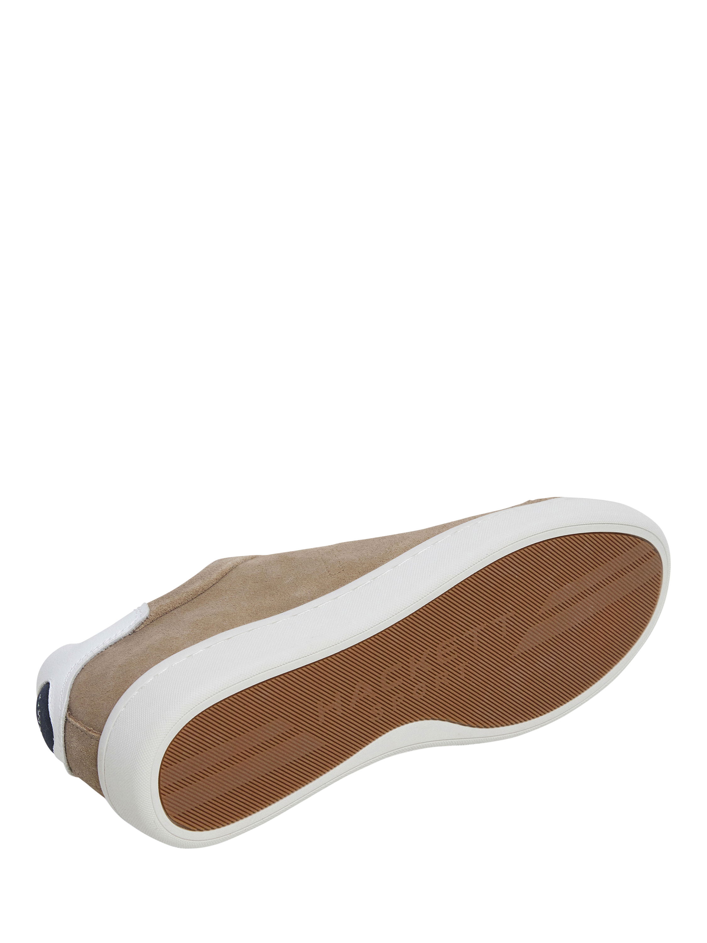 Product image 6 of 6, which shows Hackett London Bond Soft Suede Trainers, Sand Beige, 6