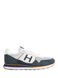 Hackett London Teflor Leather Blend Running Trainers, Marine Blue