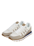 Hackett London Teflor Leather Blend Running Trainers, Stone Beige
