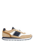Hackett London Hendfor Classic Suede Blend Running Trainers, Sand Beige