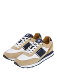 Hackett London Hendfor Classic Suede Blend Running Trainers, Sand Beige