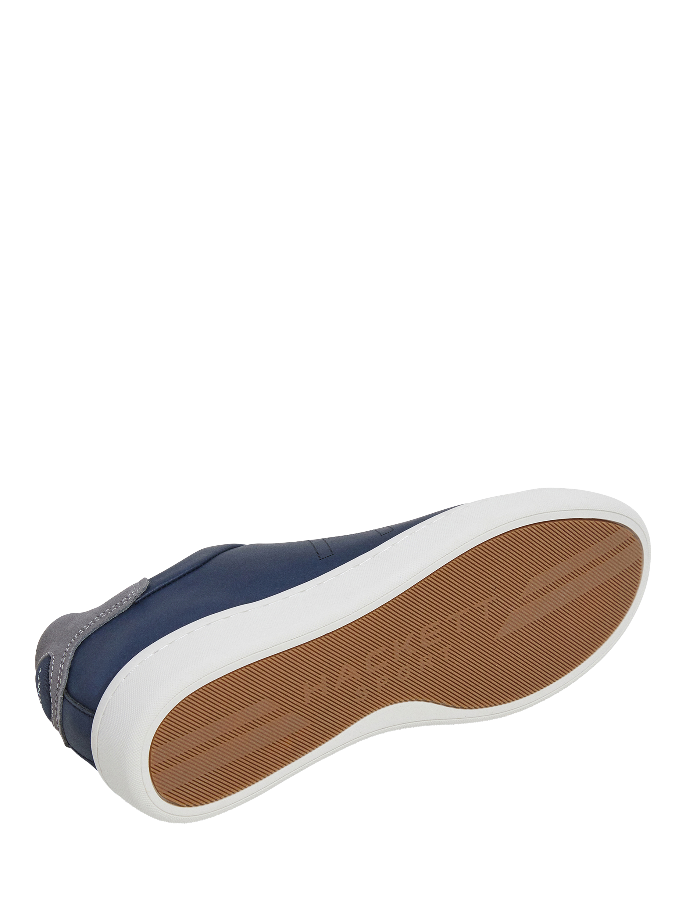Product image 6 of 6, which shows Hackett London Bond Minimal Leather Trainers, Marine Blue, 6