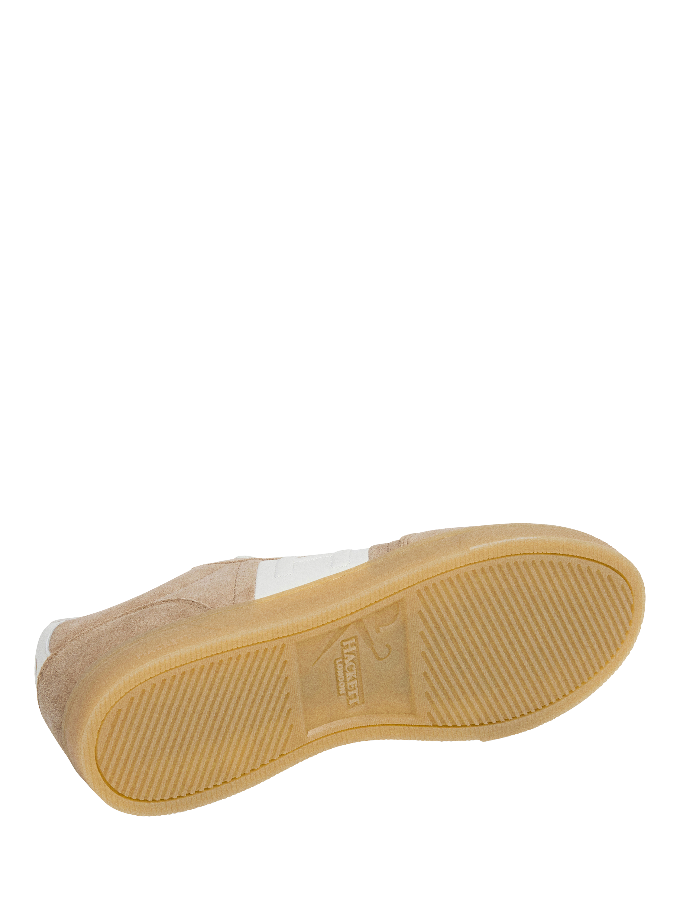 Product image 6 of 6, which shows Hackett London Harper Heritage Suede Trainers, Sand Beige, 6