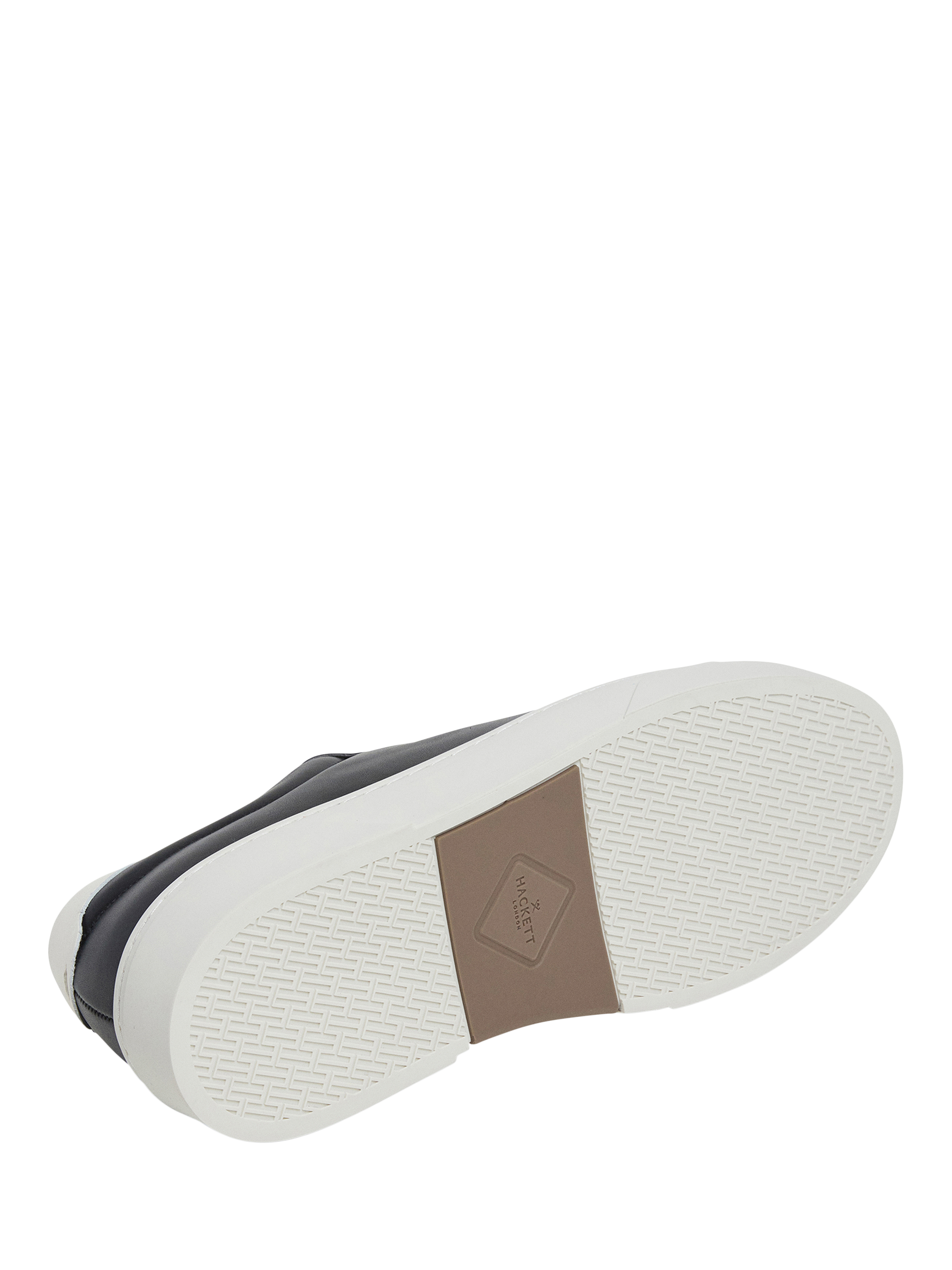 Product image 6 of 6, which shows Hackett London Hackney Lace Up Leather Trainers, Black, 6