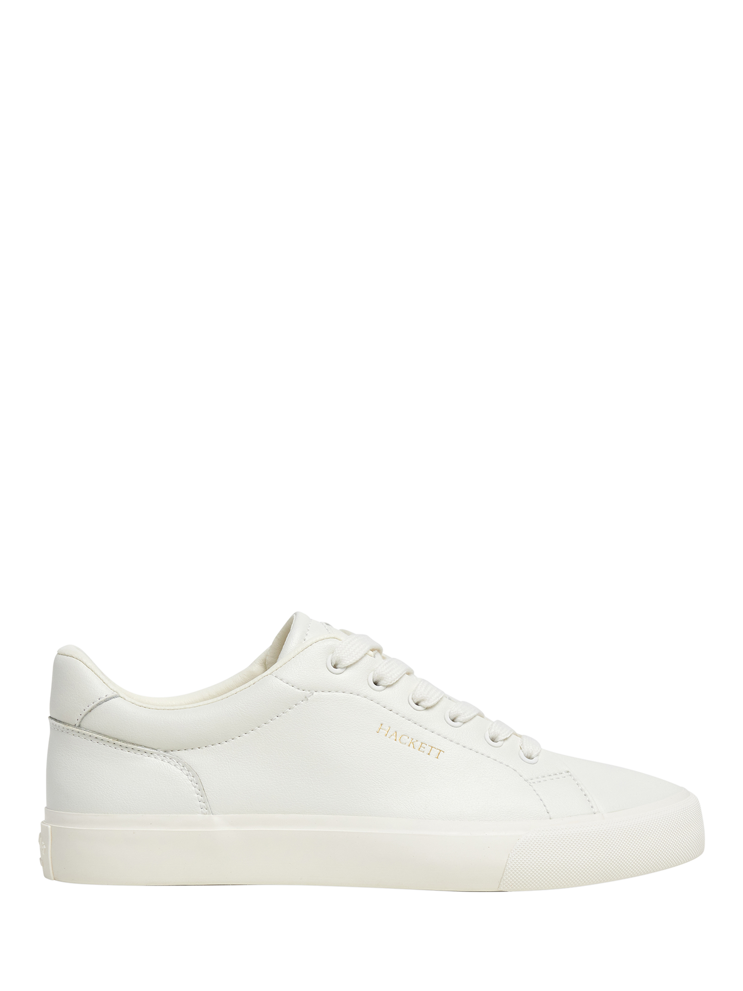 Product image 1 of 6, which shows Hackett London Blake One Leather Trainers, Off White, 11