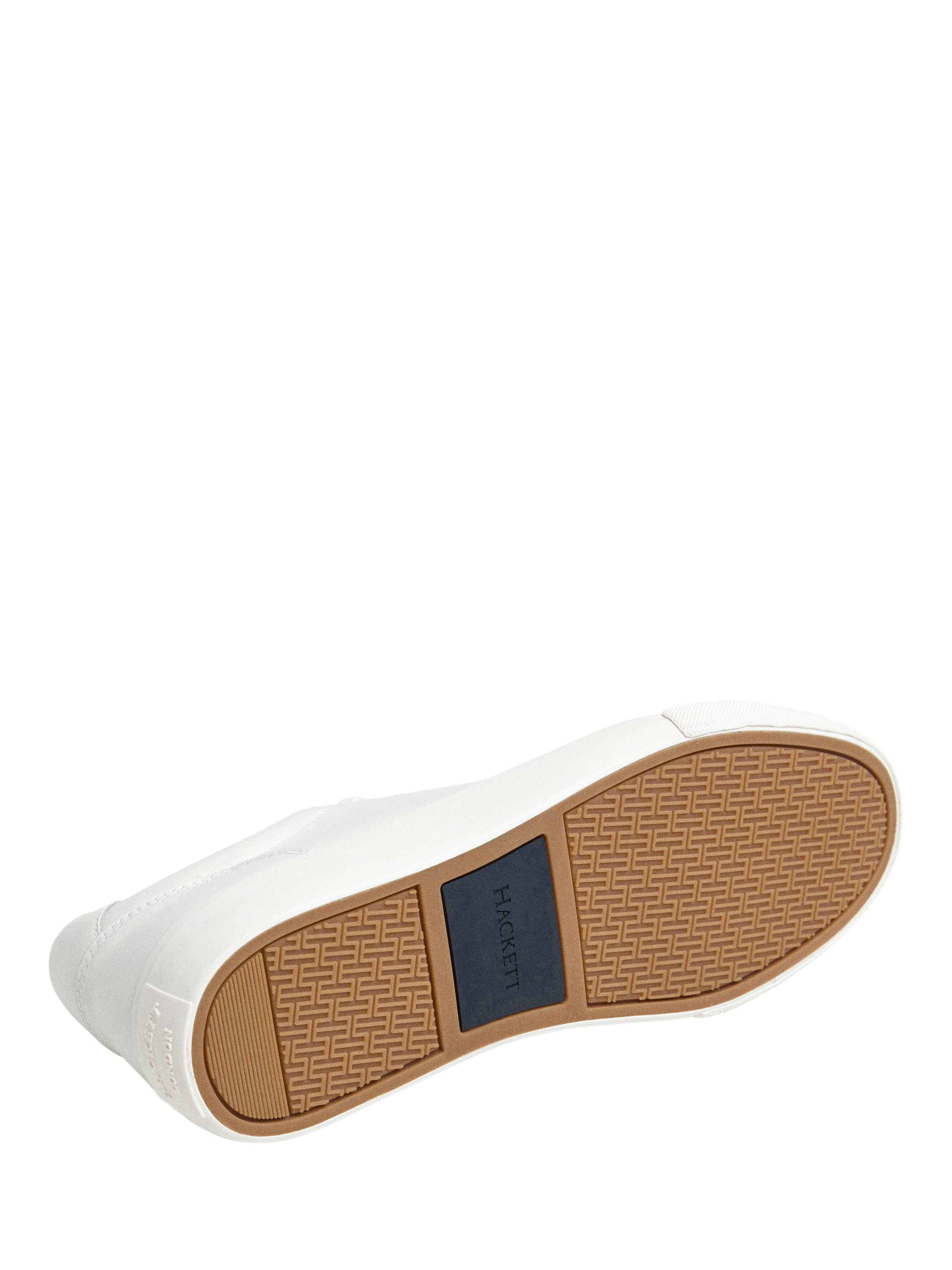 Product image 6 of 6, which shows Hackett London Blake One Leather Trainers, Off White, 11
