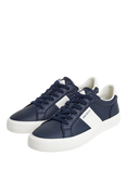 Hackett London Blake Mix Faux Leather Trainers, Navy