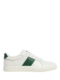 Hackett London Blake Mix Faux Leather Trainers, Ivy Green, Ivy Green