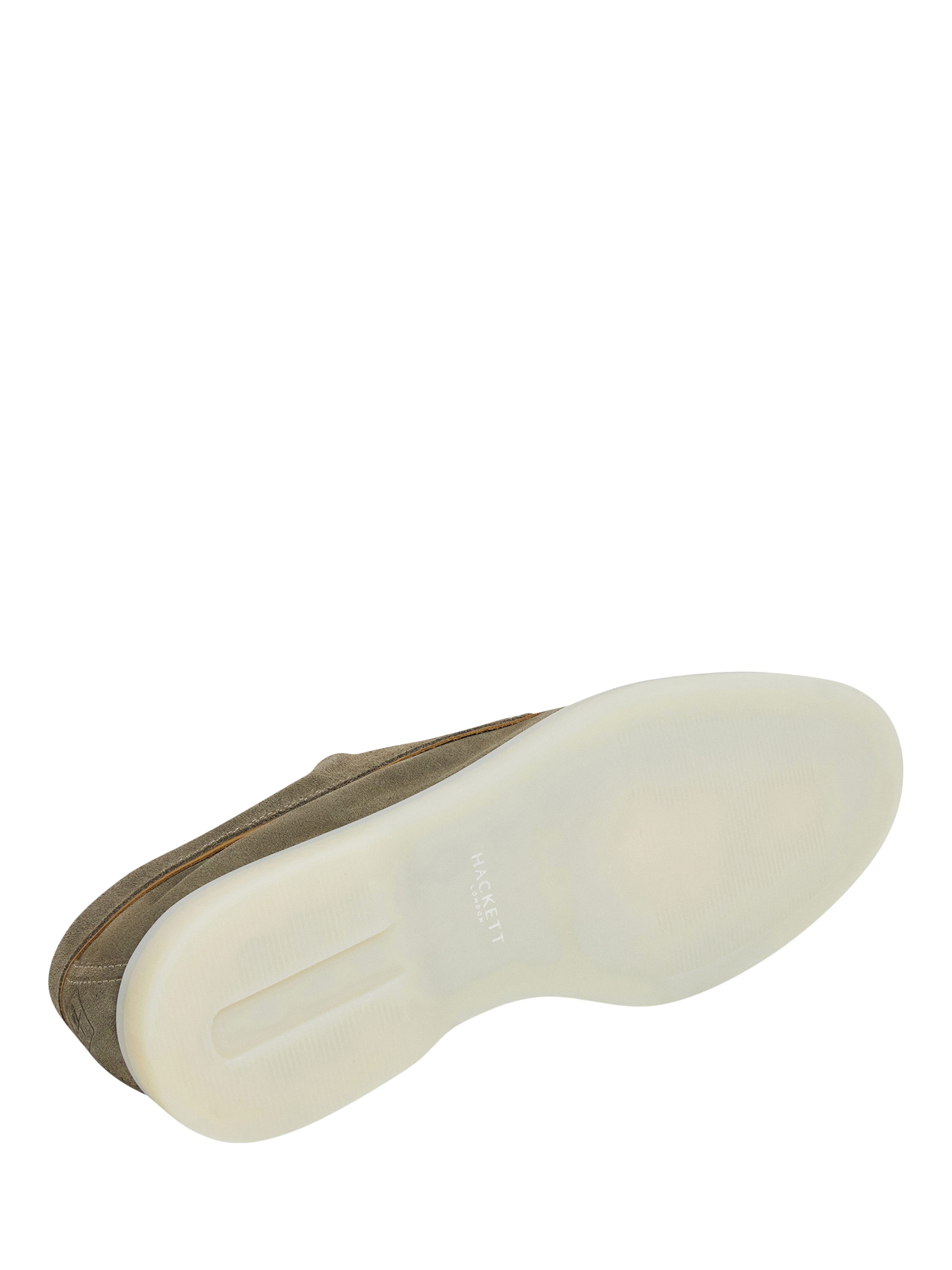 Product image 6 of 6, which shows Hackett London Martin Suede Lace Up Boat Shoes, Washed Army Green, 11