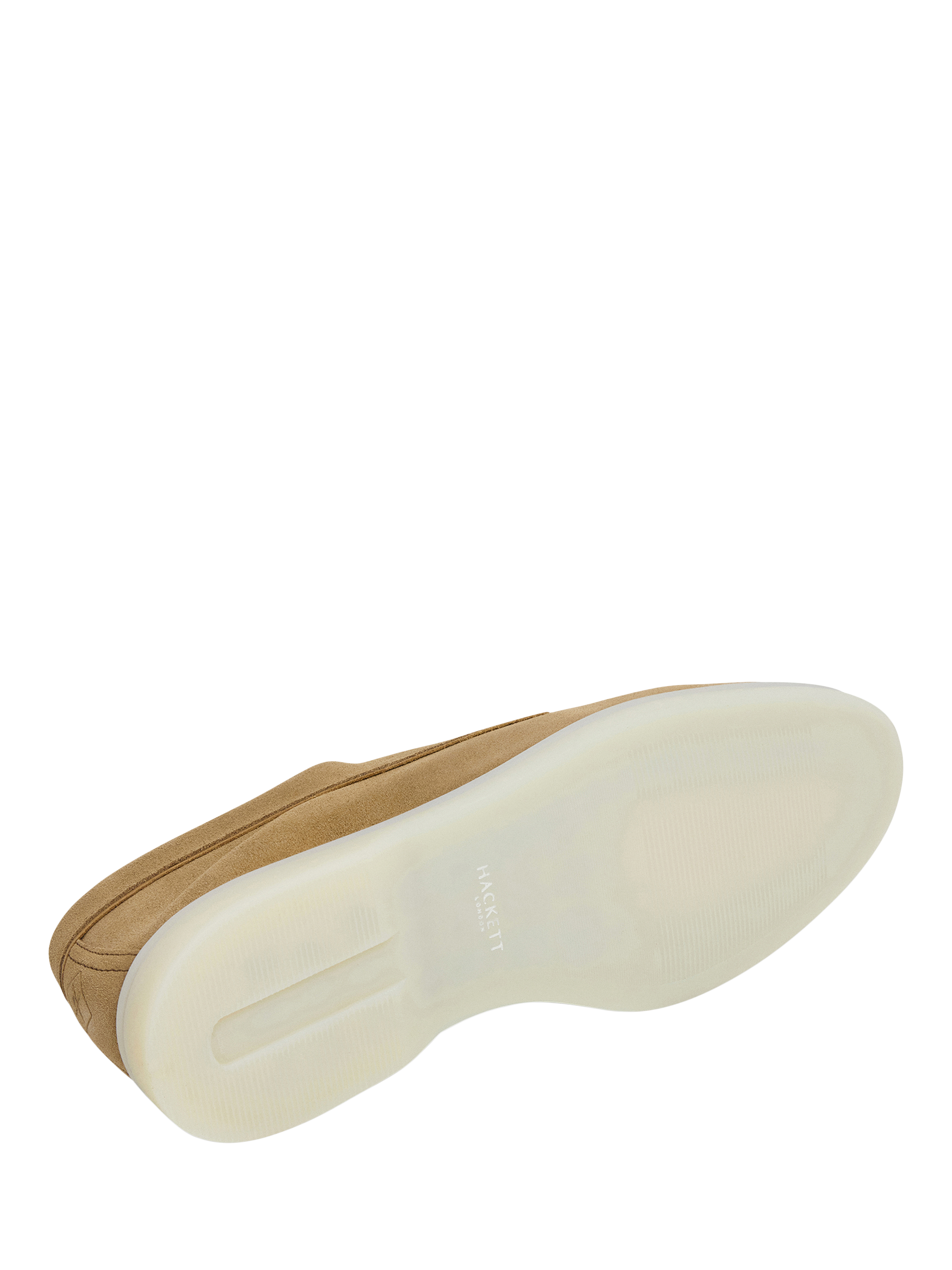 Product image 6 of 6, which shows Hackett London Martin Suede Lace Up Boat Shoes, Sand Beige, 6