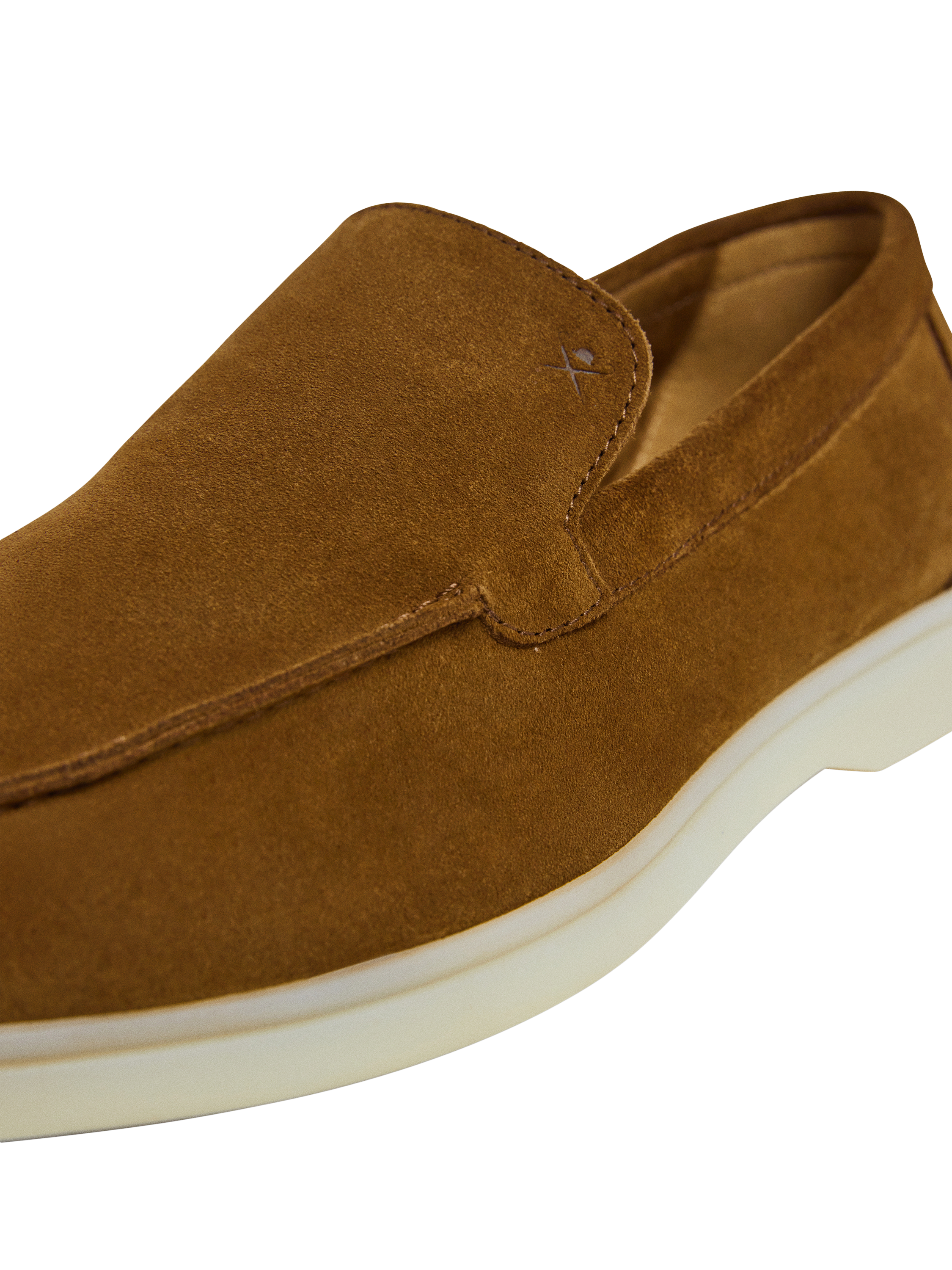 Product image 5 of 6, which shows Hackett London Martin Soft Suede Moccasin Shoes, Nut Brown, 11