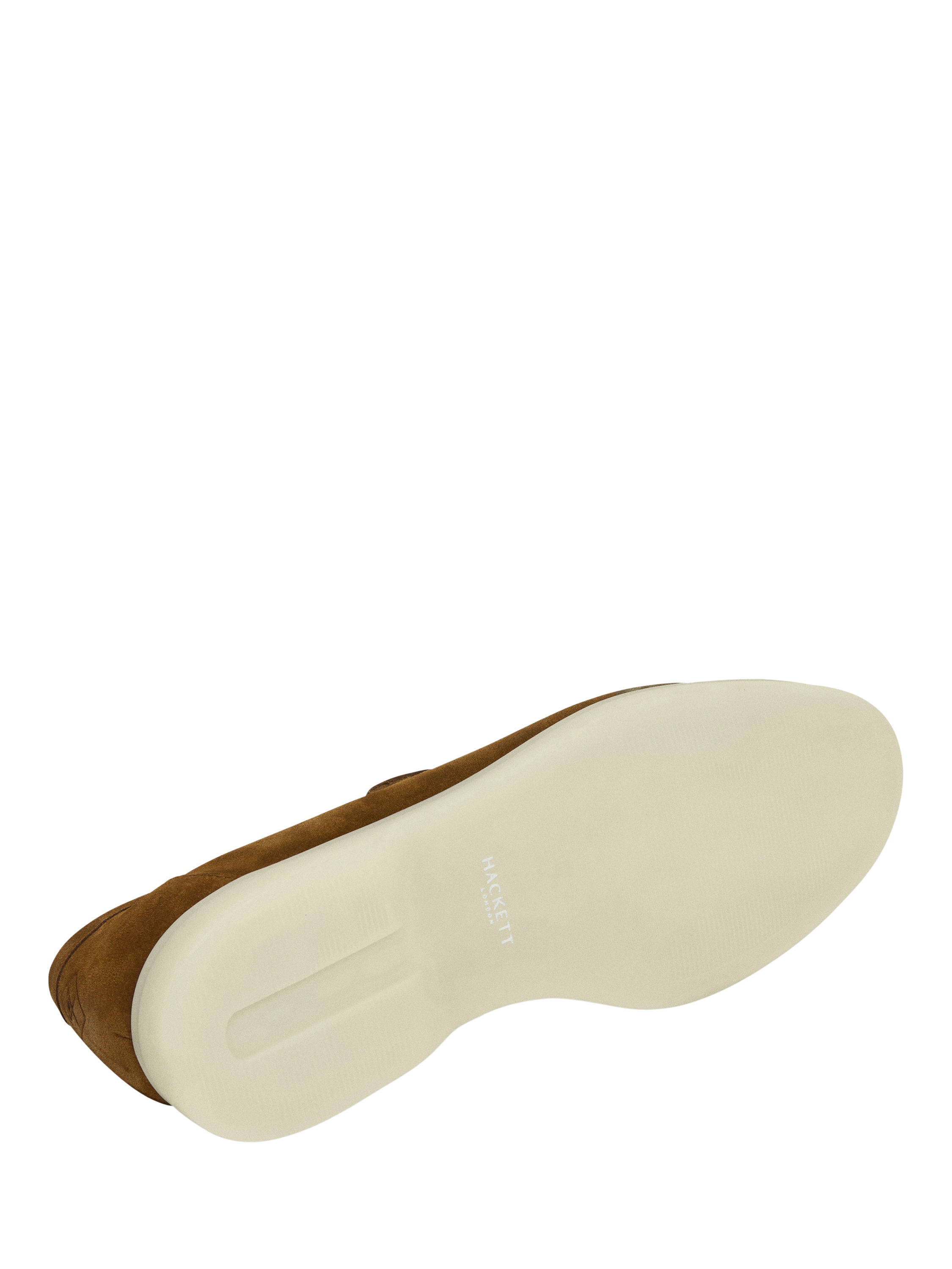 Product image 6 of 6, which shows Hackett London Martin Soft Suede Moccasin Shoes, Nut Brown, 11