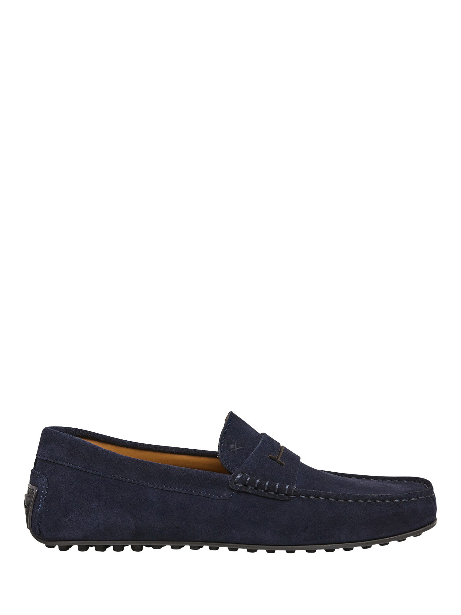 Product image 1 of 6, which shows Hackett London Driver Suede Loafers, Ink Blue, 6