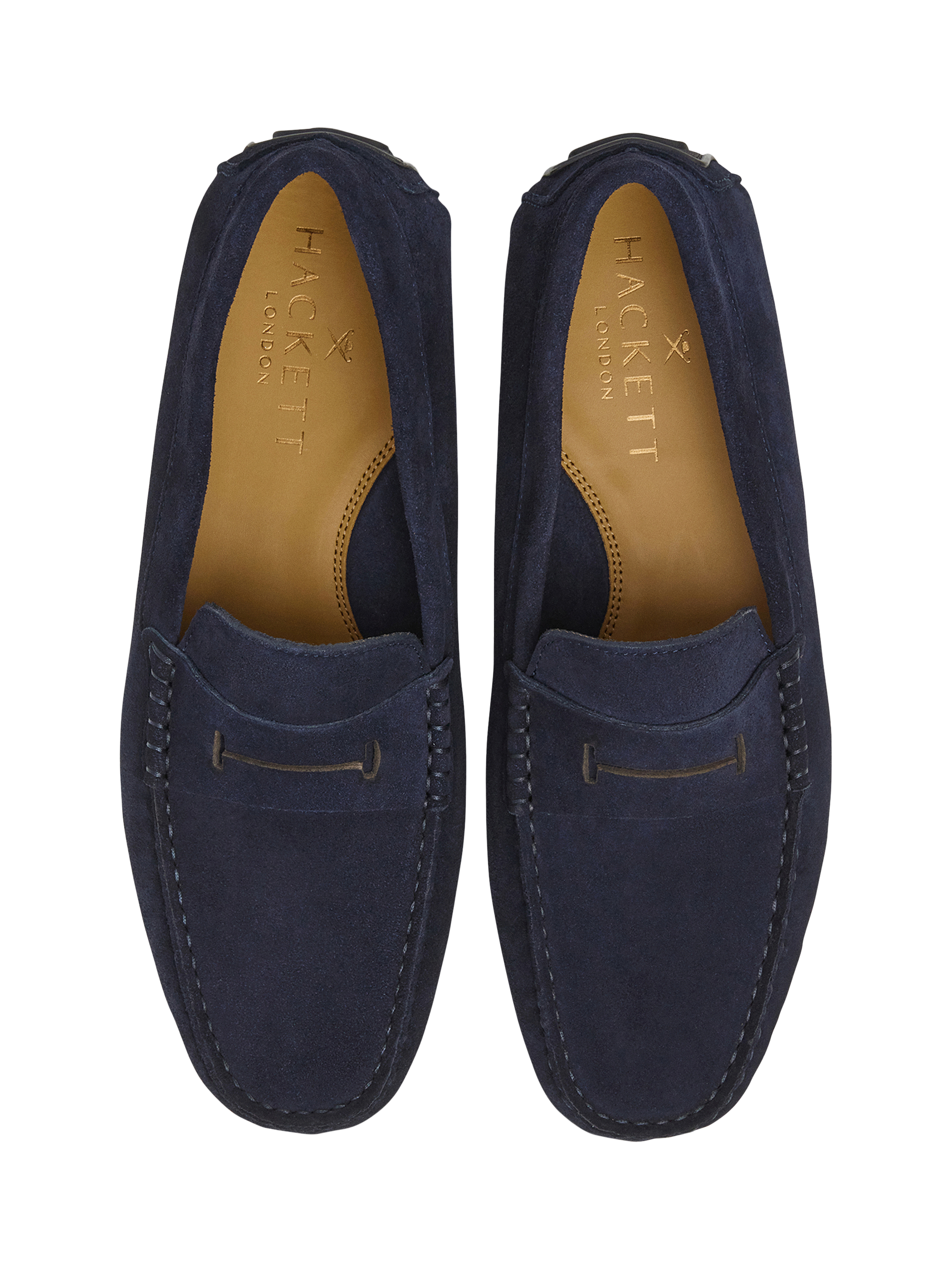 Product image 4 of 6, which shows Hackett London Driver Suede Loafers, Ink Blue, 6
