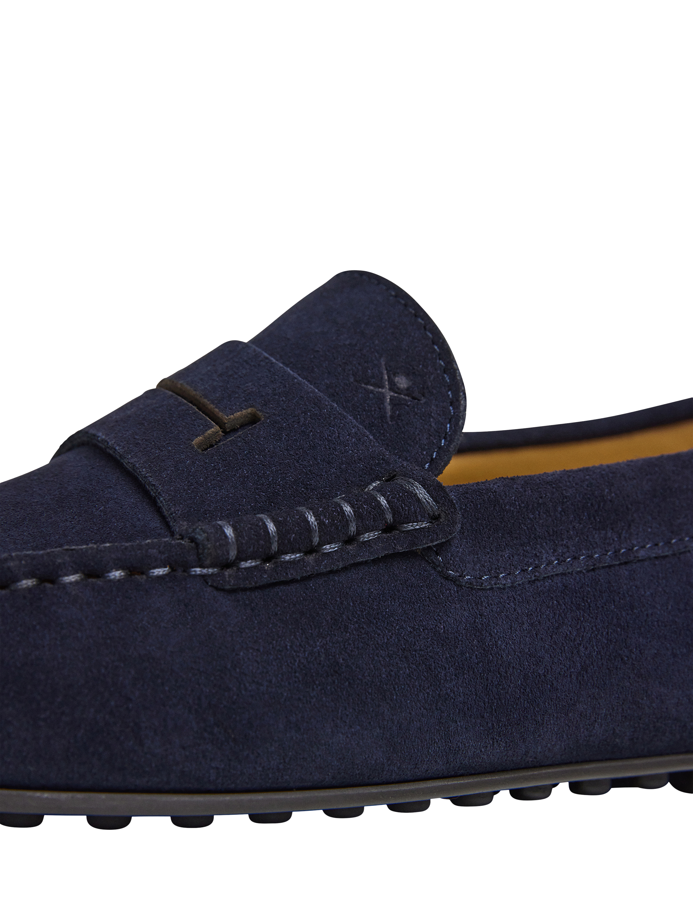 Product image 5 of 6, which shows Hackett London Driver Suede Loafers, Ink Blue, 6