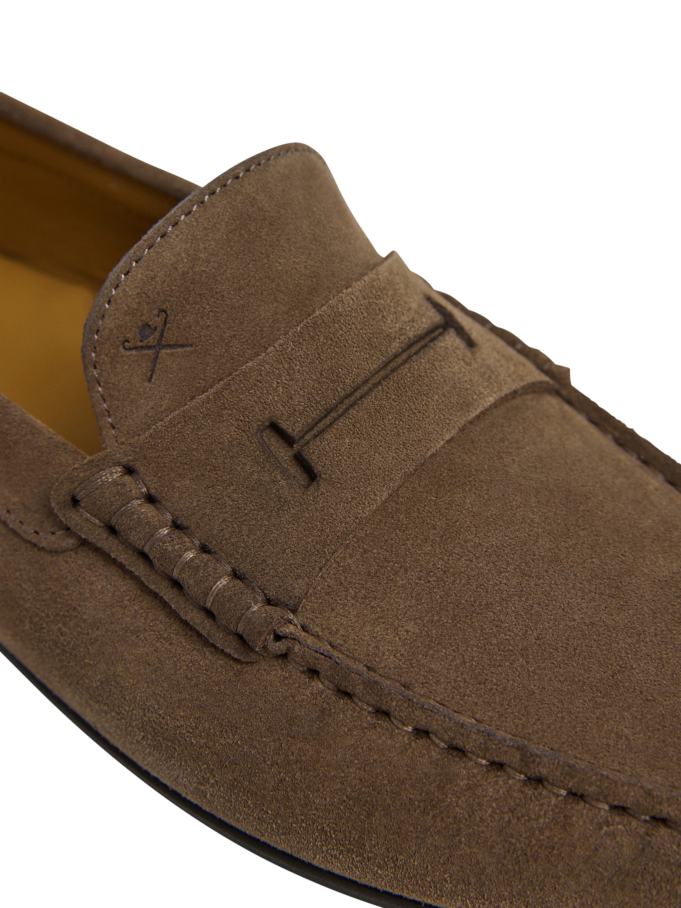 Product image 5 of 6, which shows Hackett London Driver Suede Loafers, Toffee Brown, 6