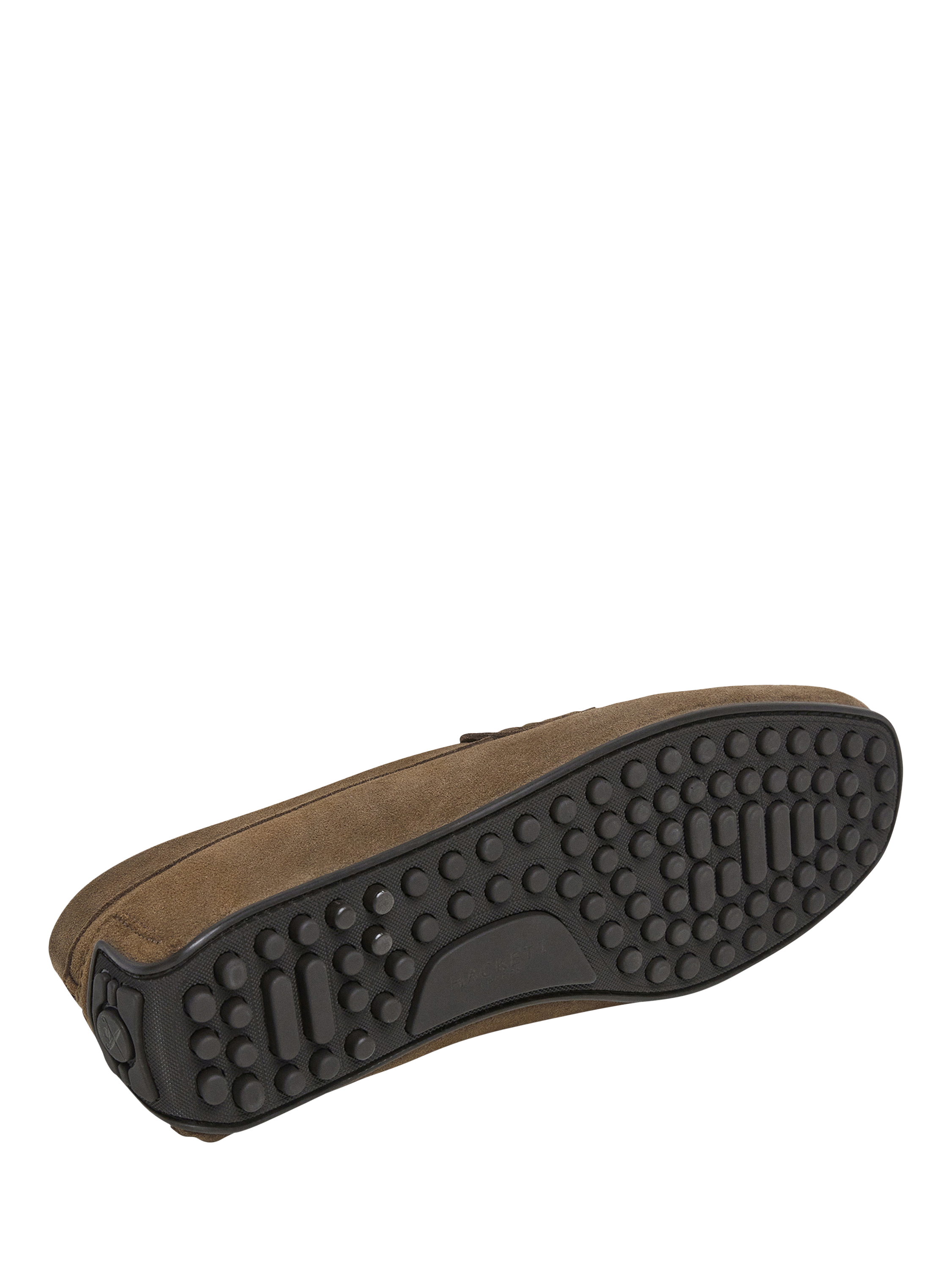 Product image 6 of 6, which shows Hackett London Driver Suede Loafers, Toffee Brown, 6