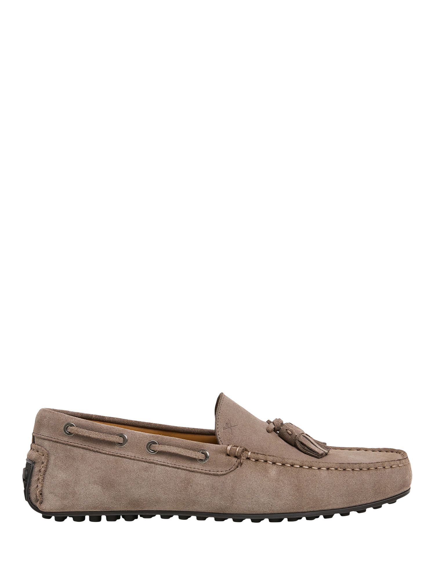 Product image 1 of 6, which shows Hackett London Driver Suede Tassel Loafers, Concrete Beige, 6