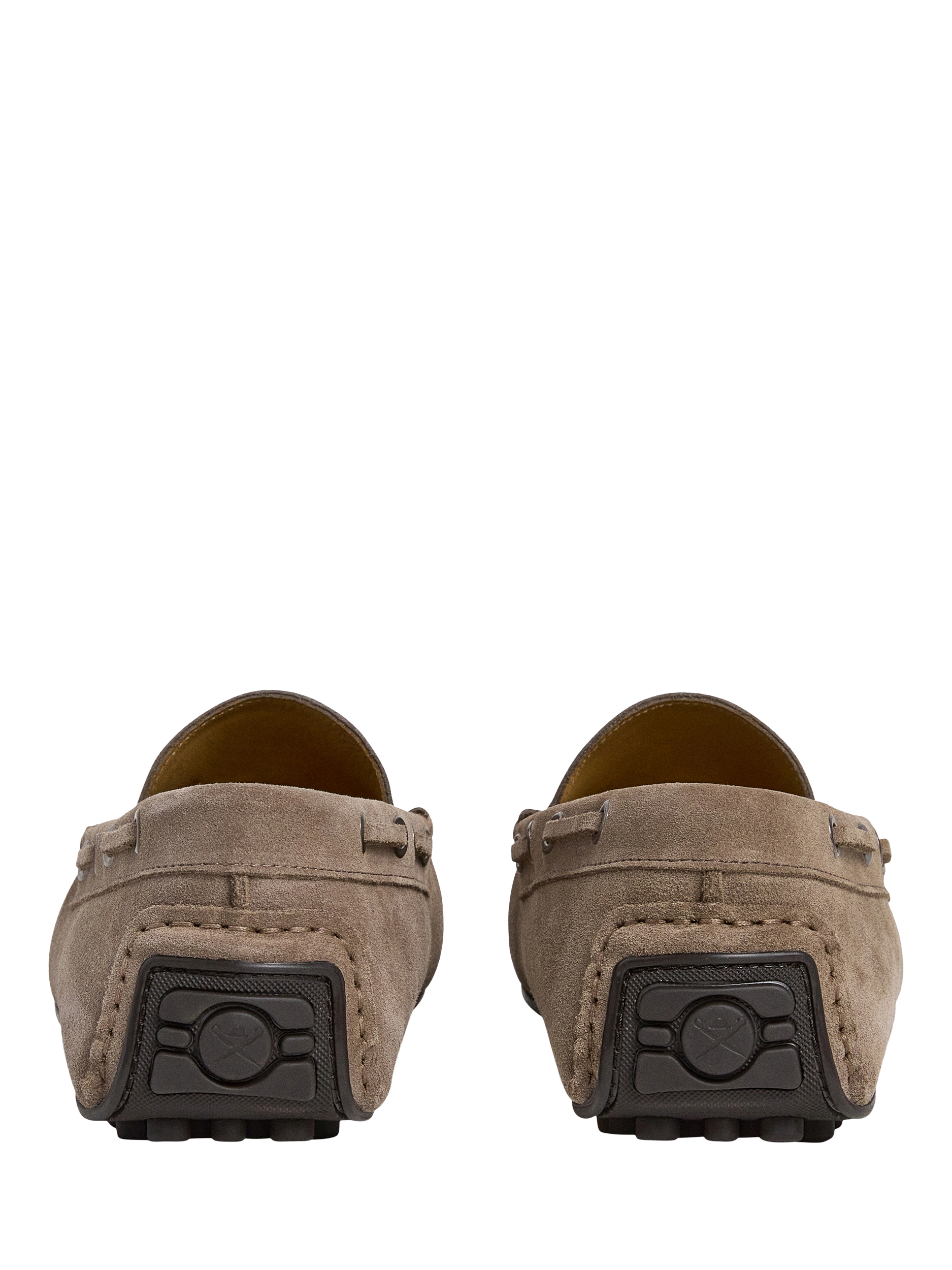 Product image 3 of 6, which shows Hackett London Driver Suede Tassel Loafers, Concrete Beige, 6