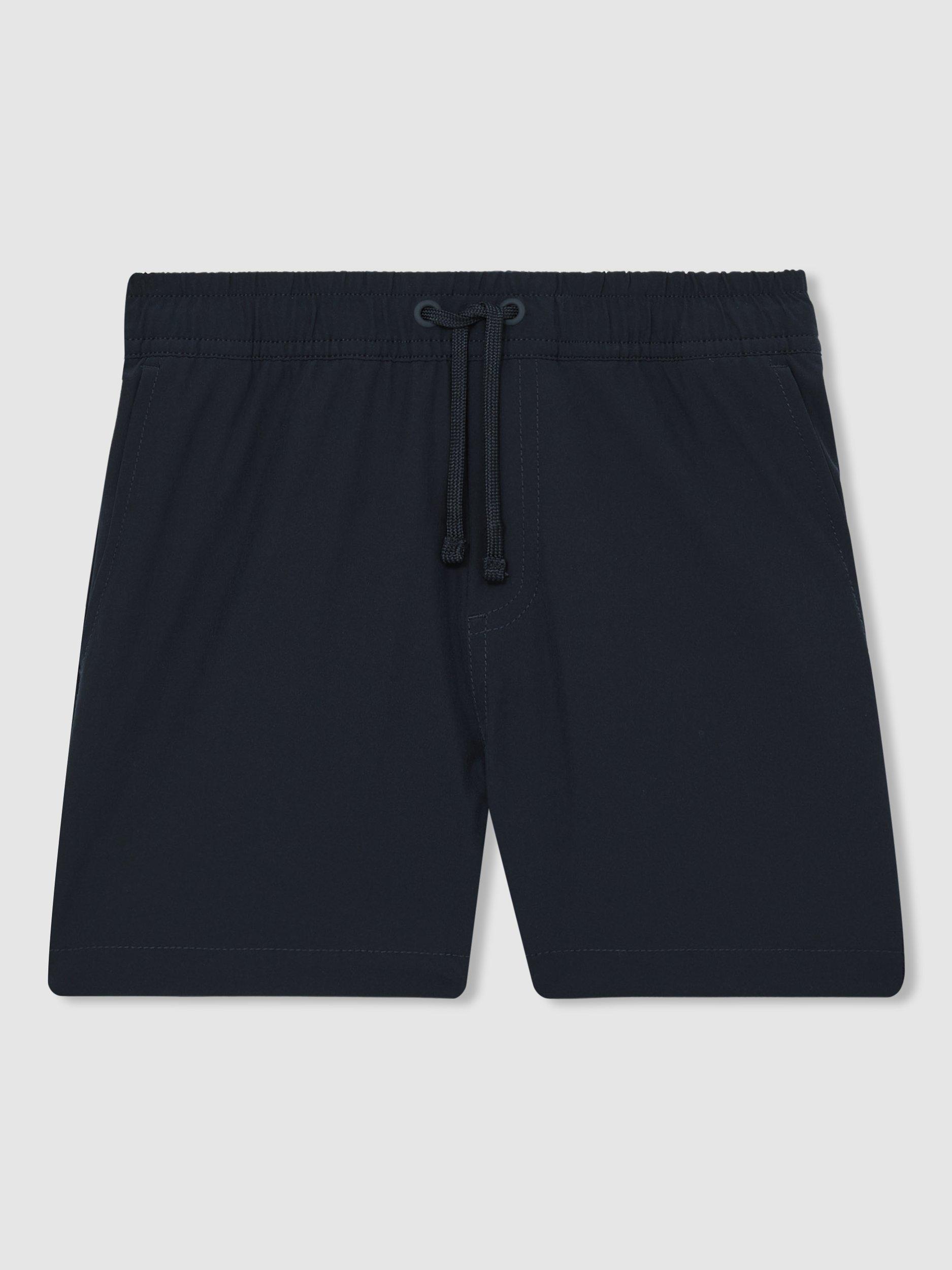 Product image 2 of 4, which shows Reiss Kids' Cliff Drawstring Swim Shorts, Navy, 3-4 years