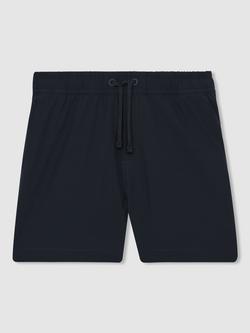 Reiss Kids' Cliff Drawstring Swim Shorts, Navy - view 2, Navy