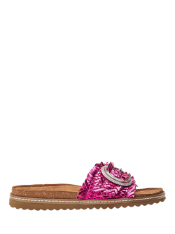 Moda in Pelle Jarilla Leather Sandals, Pink