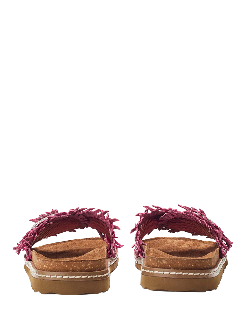 Product image 3 of 4, which shows Moda in Pelle Jarilla Leather Sandals, Pink, 6