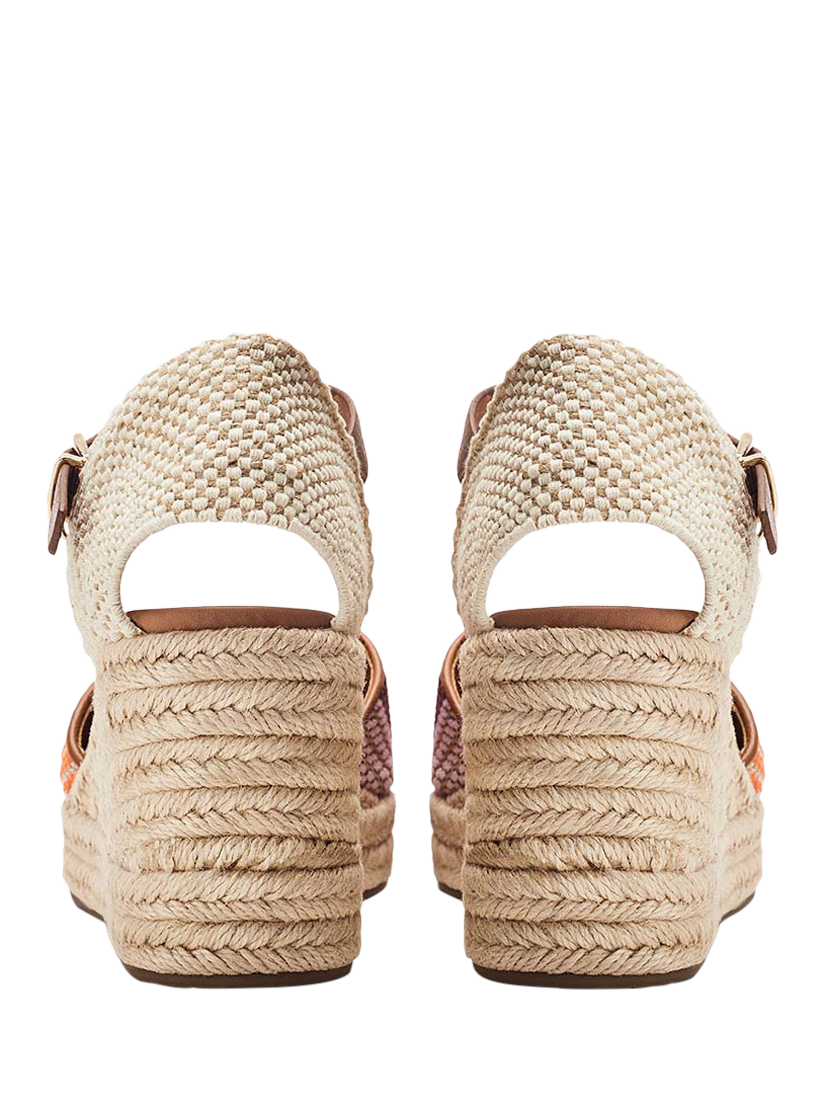 Product image 3 of 4, which shows Moda in Pelle Earll Espadrille Sandals, Pink/Multi, 3