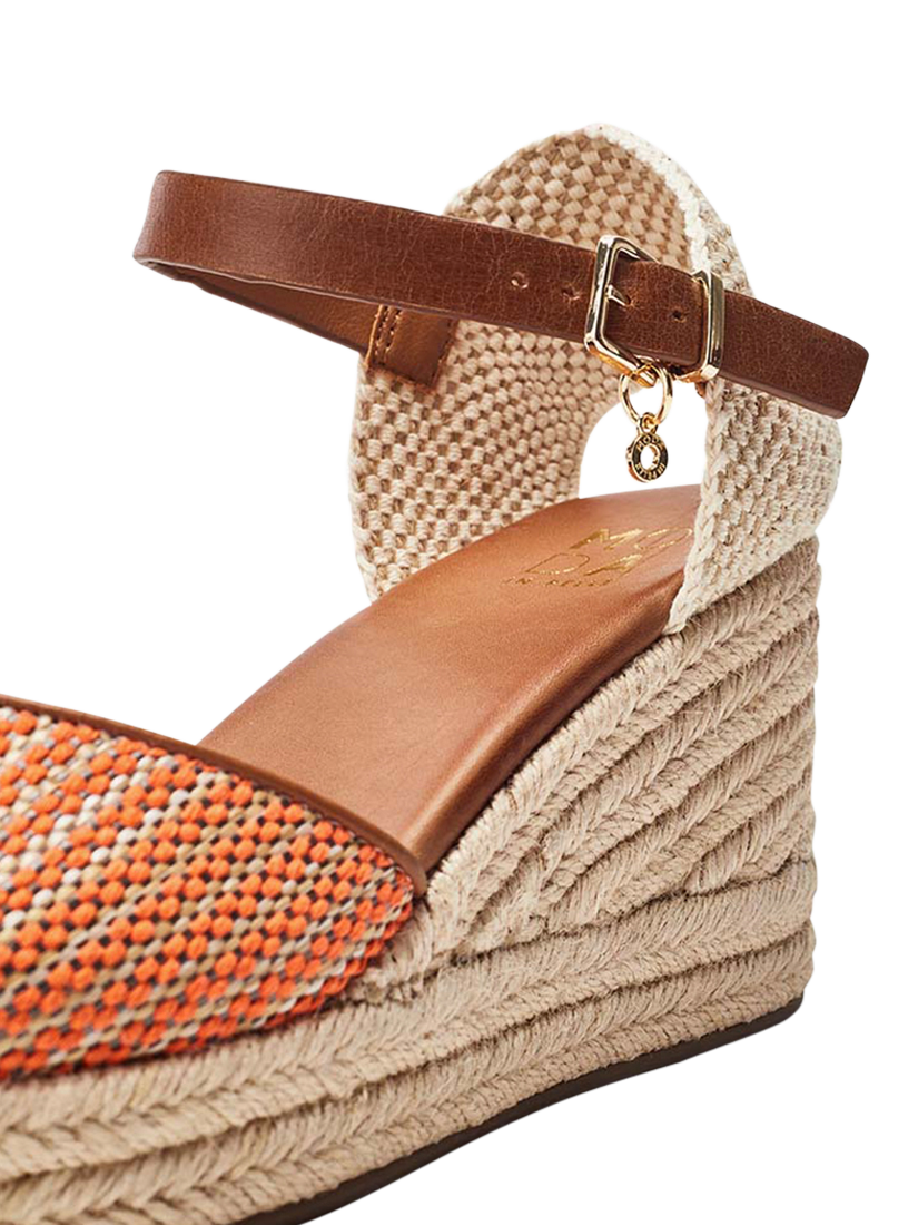Product image 4 of 4, which shows Moda in Pelle Earll Espadrille Sandals, Pink/Multi, 3