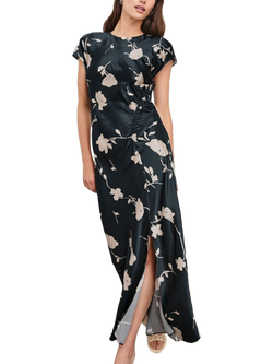 Rails Serenity Cap Sleeve Floral Print Midi Dress, Midnight Blue/White, Midnight Blue/White