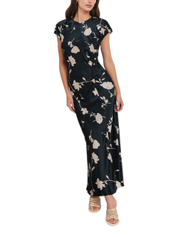 Rails Serenity Cap Sleeve Floral Print Midi Dress, Midnight Blue/White - view 2, Midnight Blue/White