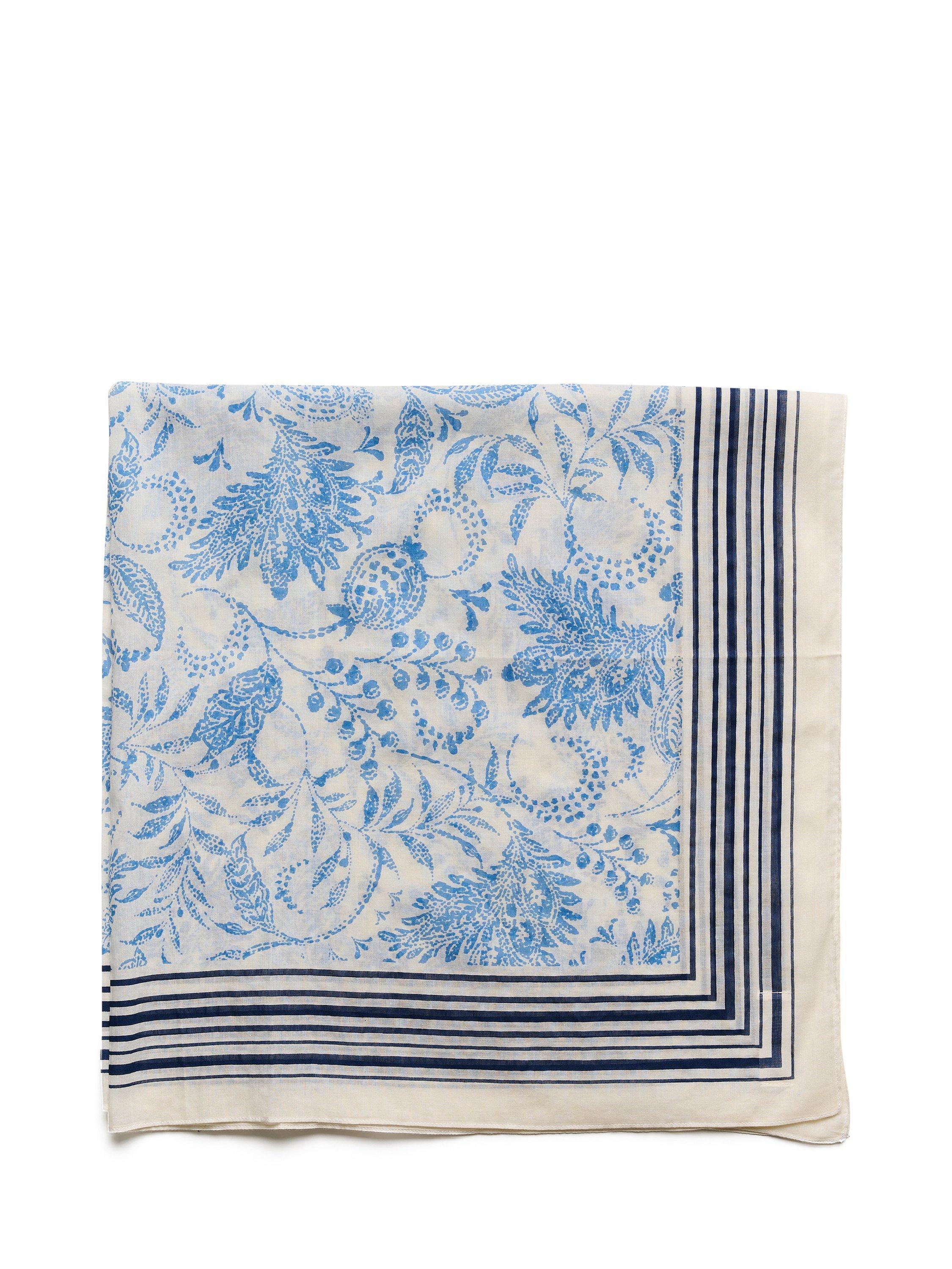 Product image 1 of 4, which shows Part Two Loui Paisley Scarf, Blue/Multi, One Size