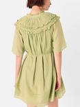 Whistles Cotton Frill Mini Dress