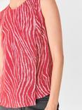 Whistles Zebra Layered Wrap Crepe Tank Top