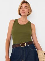 Ribbed Scoop Neck