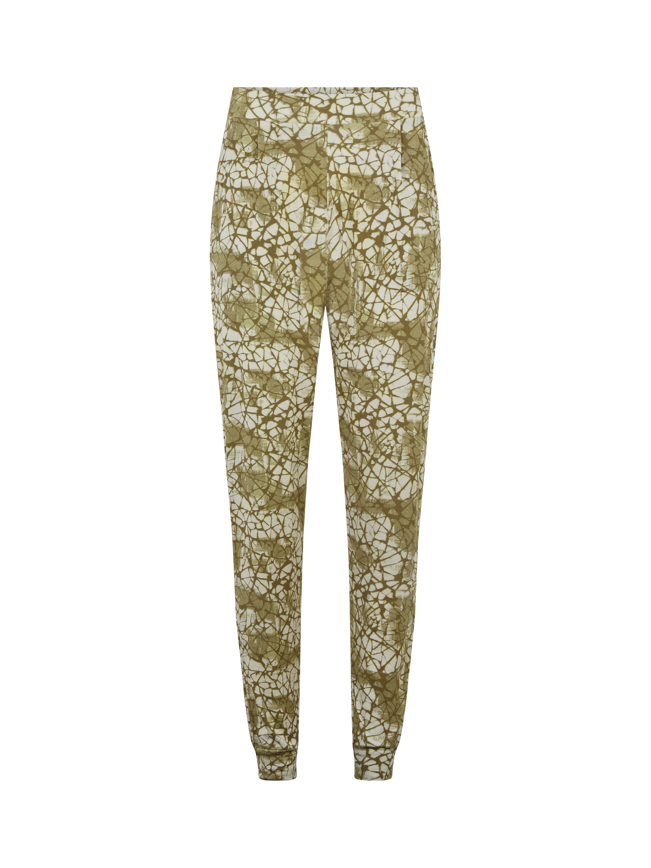 Product image 4 of 4, which shows Femilet Yara Pyjama Bottoms, Green/Multi, S