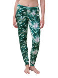 Femilet Yara Leaves Pyjama Bottoms, Green/Multi